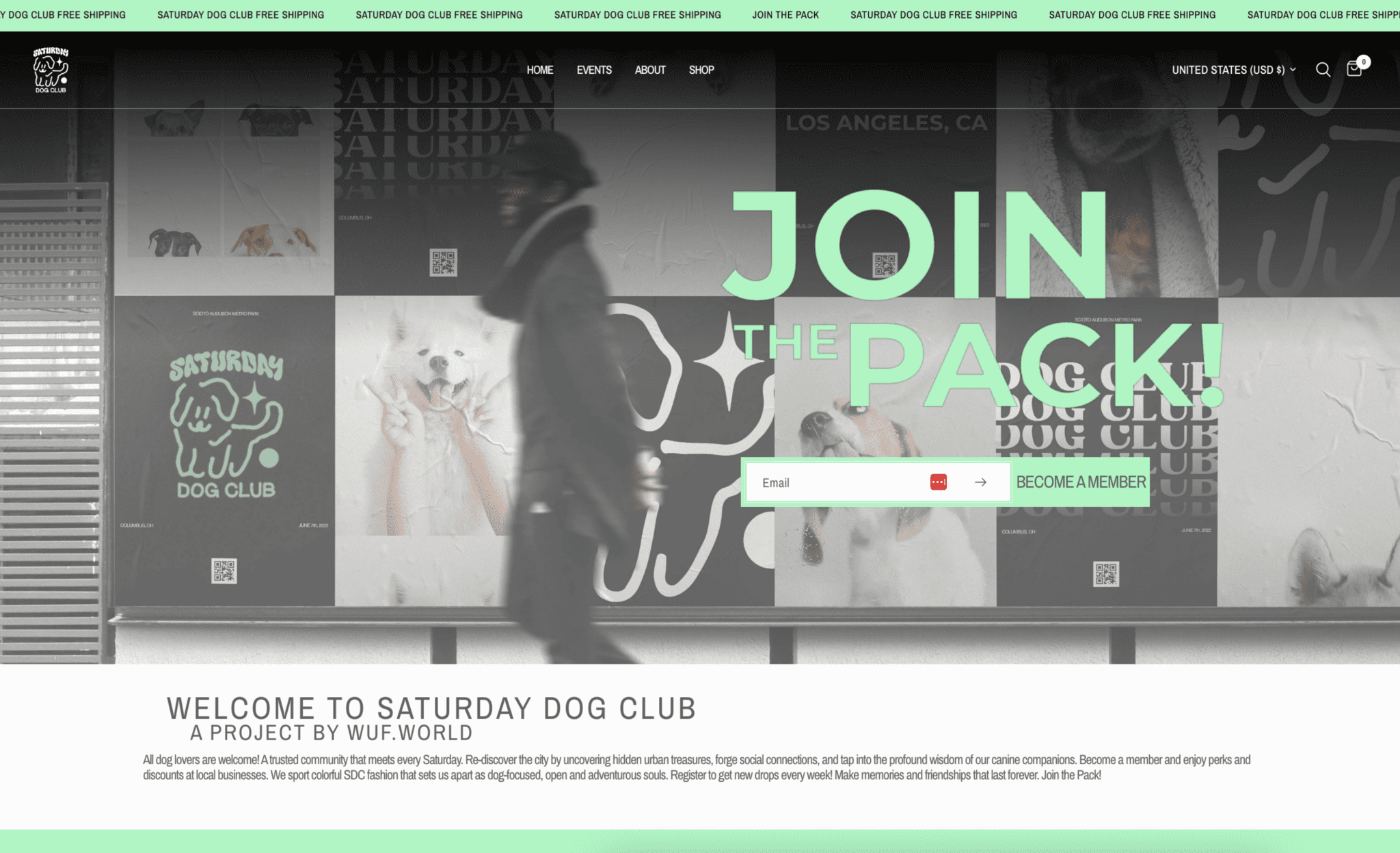 Saturday Dog Club Website